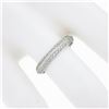 Image 8 : NEW Platinum 0.30 ctw Round Pave Diamond Dual Row 3.4mm Wide Knife Edge Band Rin