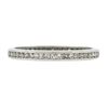 Image 7 : Antique Solid Platinum .50 ctw Channel Old Diamond Eternity Stackable Band Ring