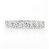 Image 7 : Classic 14k White Gold 2.94 ctw Shared Prong Set Round Diamond Eternity Band Rin
