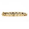 Image 3 : Vintage 14k Gold 0.94 ctw Round Diamond Infinity Open Work Hinged Bangle Bracele
