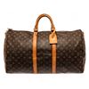 Louis Vuitton Brown Monogram Canvas Keepall Bandouliere 50 Travel Bag