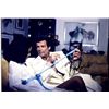 Image 1 : James Bond Roger Moore and Lois Chiles facsimile signed  movie photo