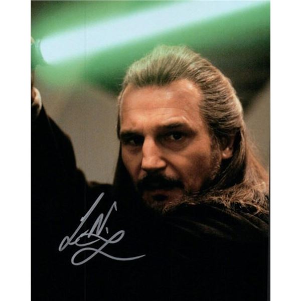 Star Wars Liam Neeson facsimile signed photo