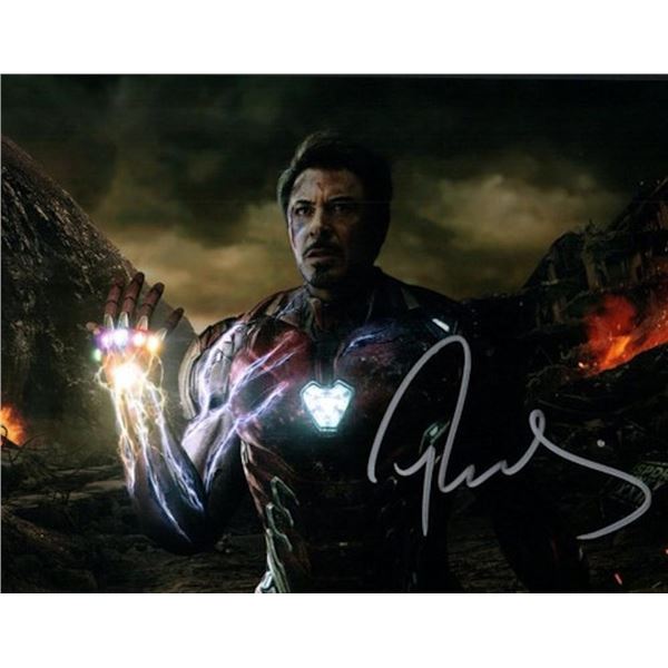 Iron Man Robert Downey Jr. facsimile signed photo