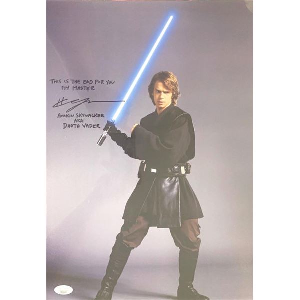 Star Wars Hayden Christensen facsimile signed movie photo