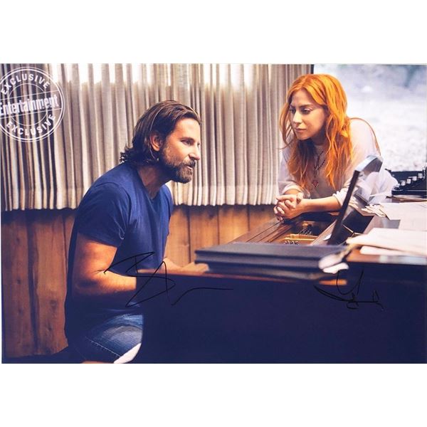 A Star Is Born Bradley Cooper and Lady Gaga facsimile signed  movie photo