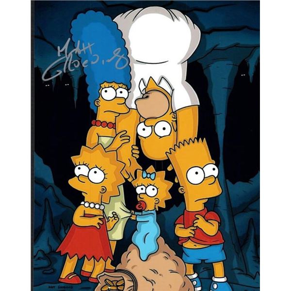The Simpsons Matt Groening facsimile signed  photo
