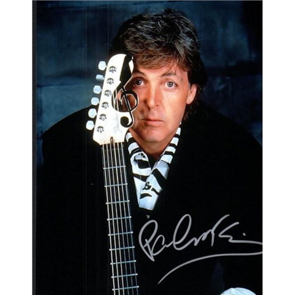 Paul McCartney facsimile signed photo