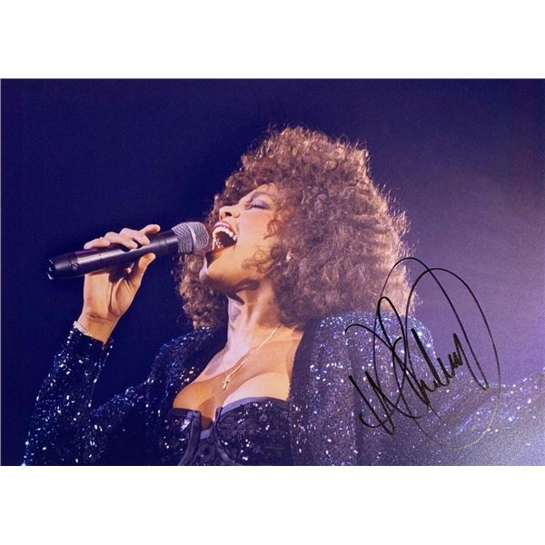 Whitney Houston facsimile signed photo