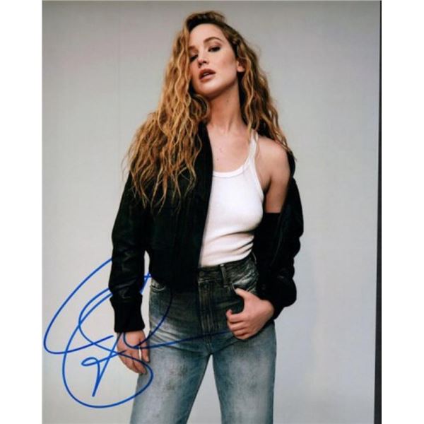 Jennifer Lawrence facsimile signed photo