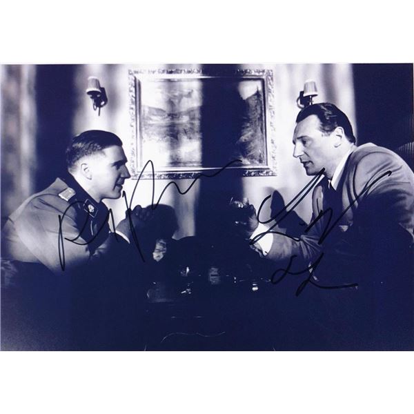 Schindler's List Ralph Fiennes and Liam Neeson facsimile signed  movie photo