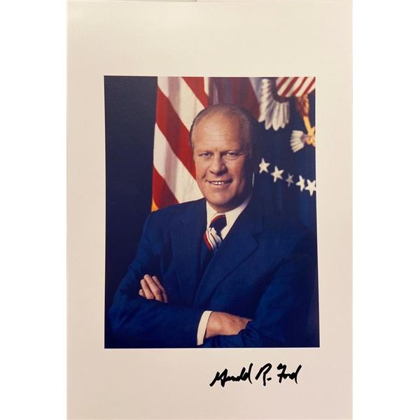Gerald Ford facsimile signed  photo