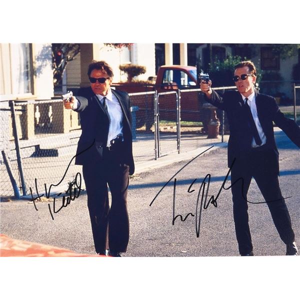 Reservoir Dogs Harvey Keitel and Tim Roth facsimile signed  movie photo