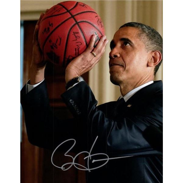 US President Barack Obama facsimile signed photo