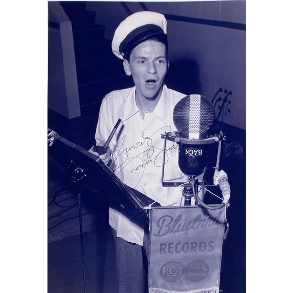 Frank Sinatra facsimile signed photo