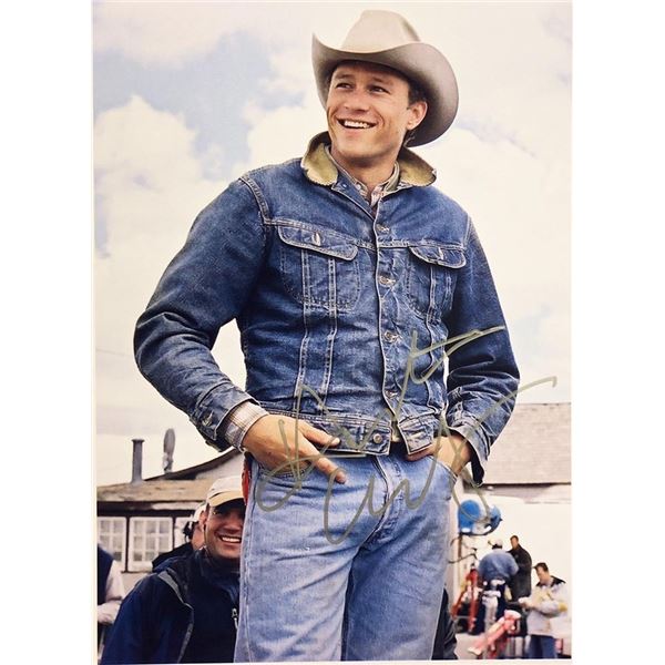 Brokeback Mountain Heath Ledger facsimile signed  movie photo