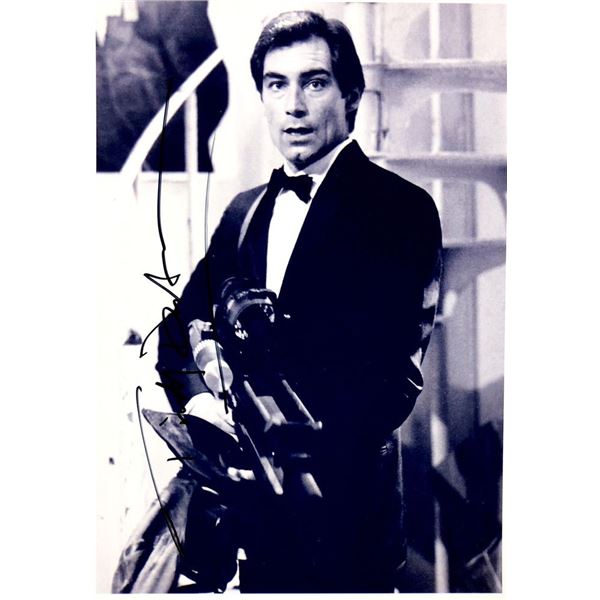 James Bond Timothy Dalton facsimile signed  photo
