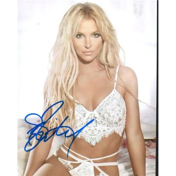 Britney Spears facsimile signed  photo