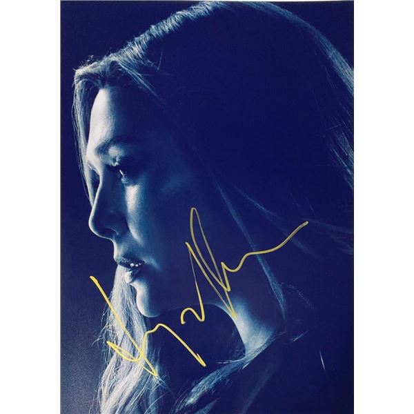 Elizabeth Olsen facsimile signed  movie photo