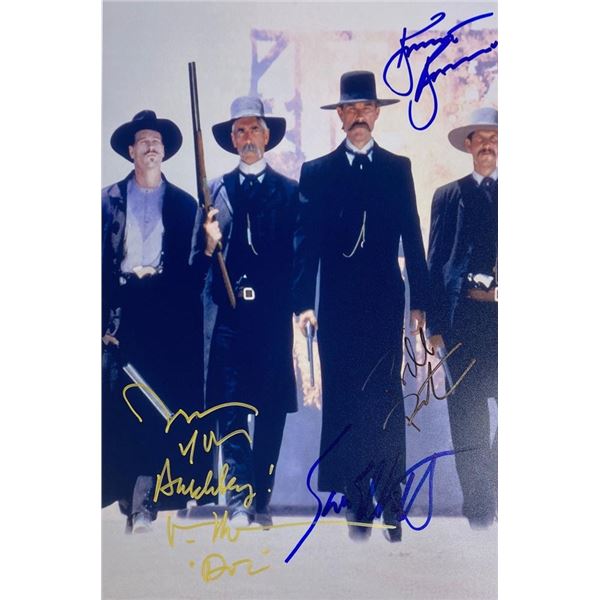 Tombstone cast facsimile signed movie photo