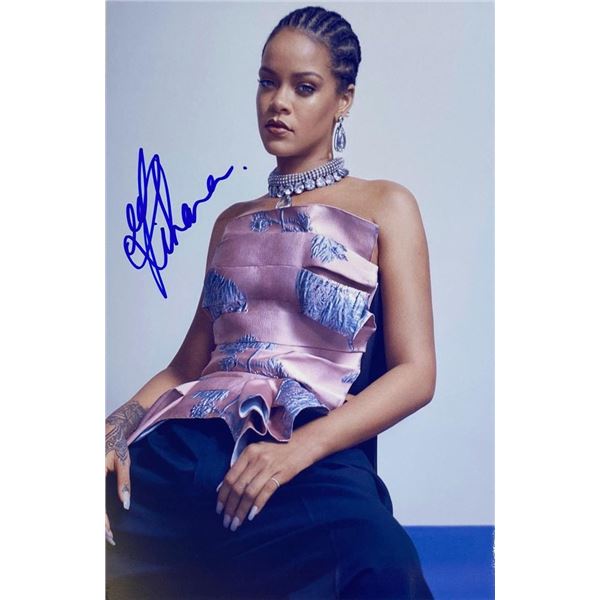 Rihanna facsimile signed photo