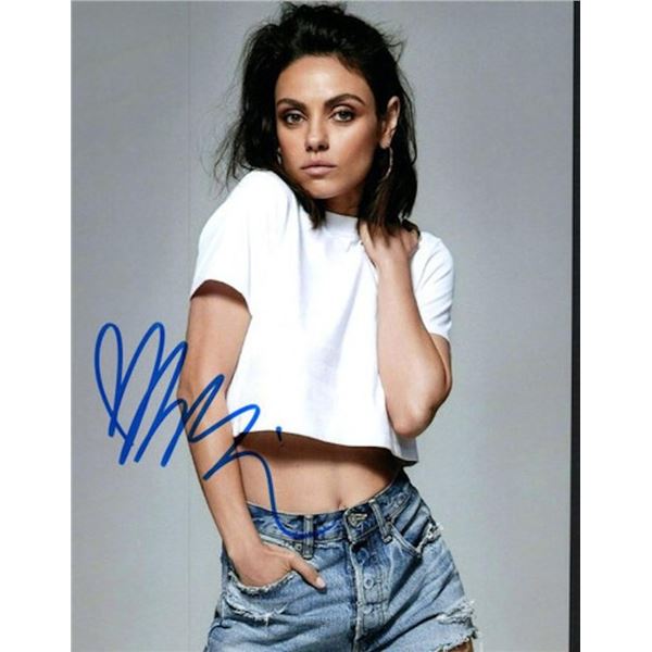 Mila Kunis facsimile signed photo