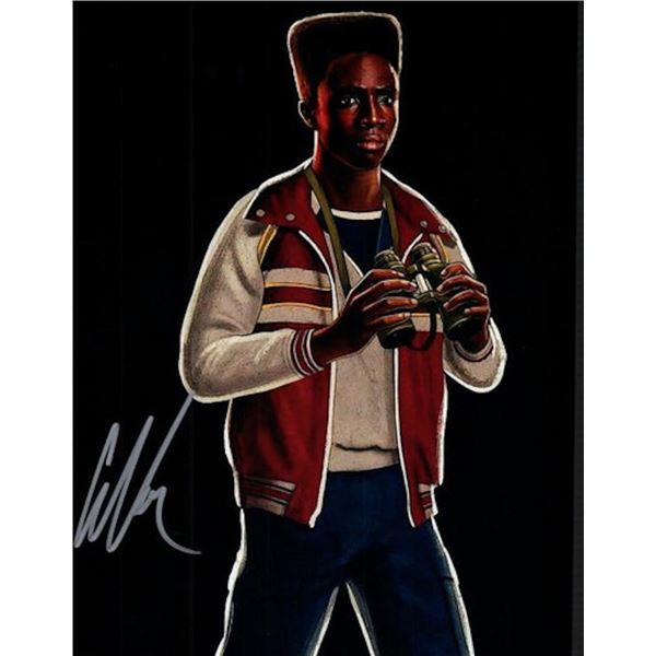 Stranger Things Caleb McLaughlin facsimile signed photo