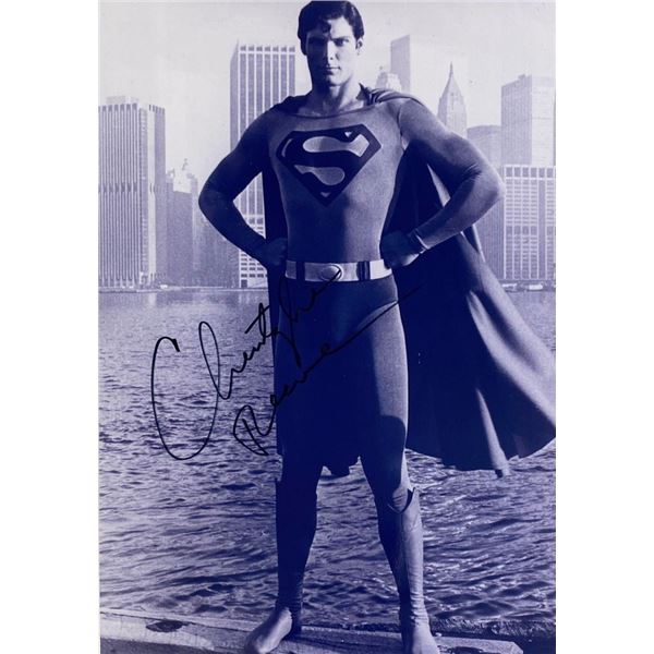 Superman Christoper Reeve facsimile signed  photo