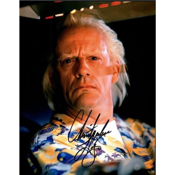 Back to the Future  Christopher Lloyd facsimile signed photo