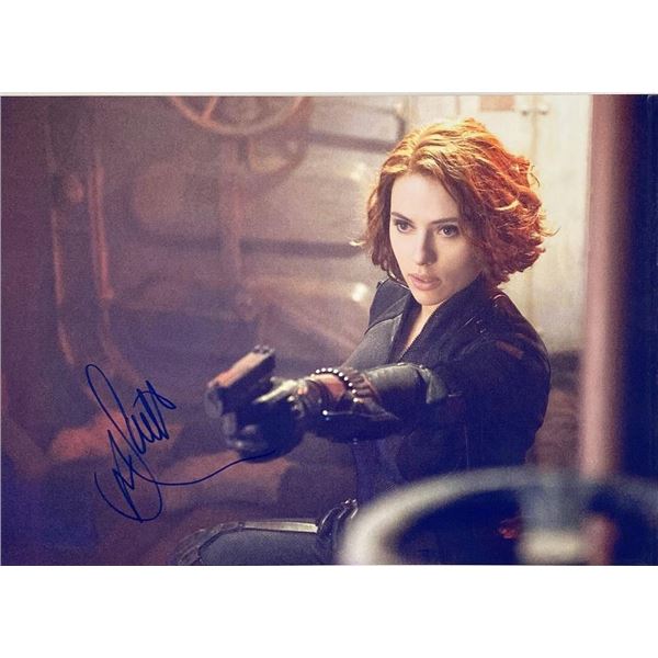 Marvel Black Widow Scarlett Johansson facsimile signed  movie photo