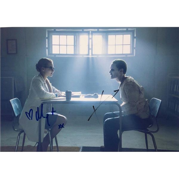 Birds of Prey Margot Robbie and Jared Leto facsimile signed  movie photo