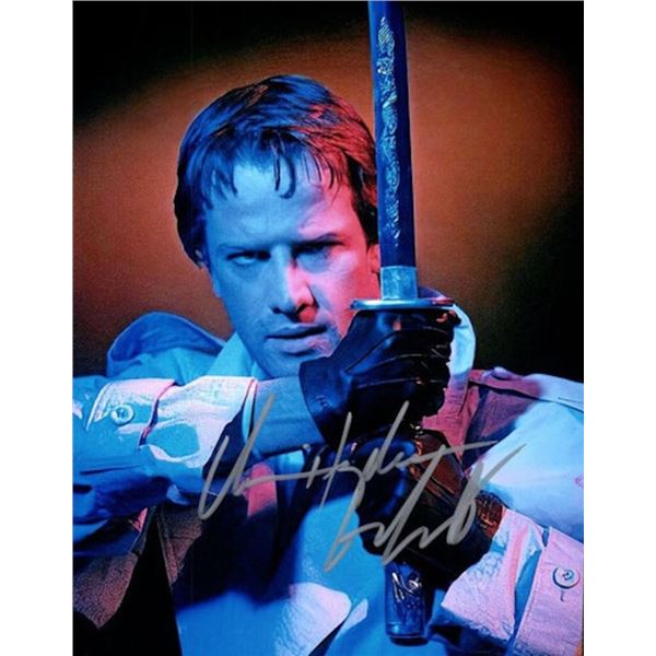 Highlander Christopher Lambert facsimile signed photo