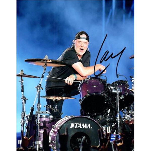 Metallica Lars Ulrich facsimile signed photo