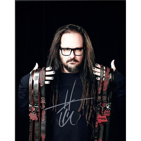 Korn Jonathan Davis facsimile signed photo