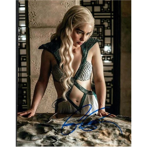 Game of Thrones Emilia Clarke facsimile signed photo