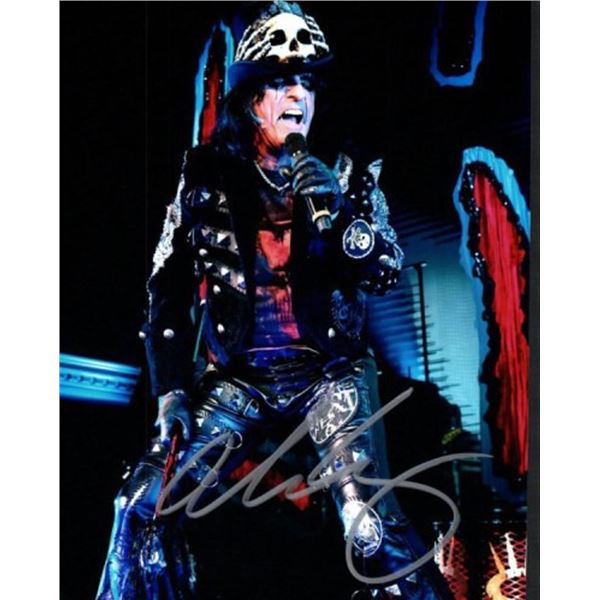 Alice Cooper facsimile signed photo