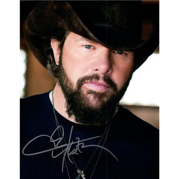 Country Singer Toby Keith facsimile signed photo