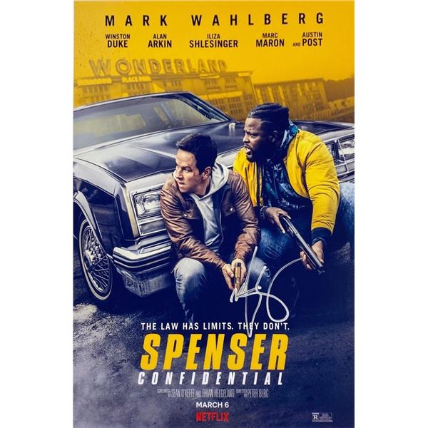 Spenser Confidential Mark Wahlberg facsimile signedphoto