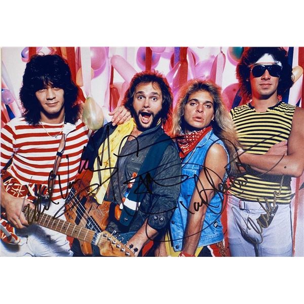 Van Halen facsimile band signed photo