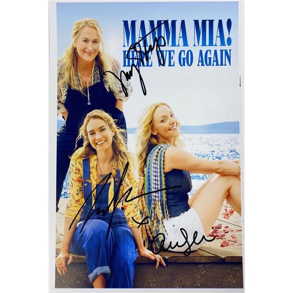Mamma Mia! Here We Go Again cast facsimile signed  movie photo