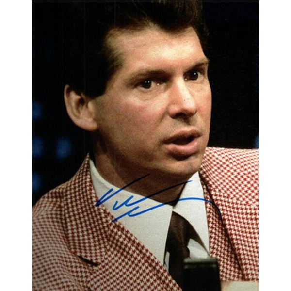 WWE Vince McMahon facsimile signed photo