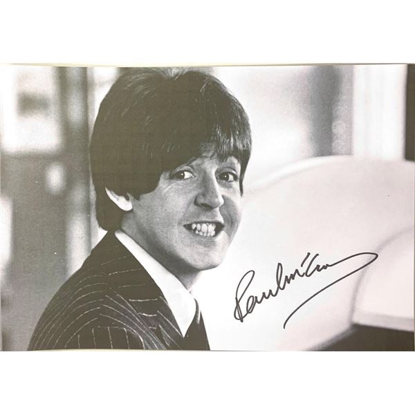 Paul McCartney facsimile signed photo