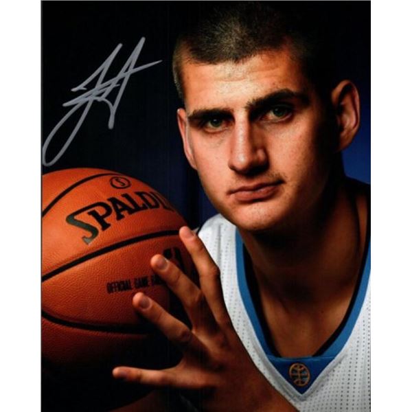 Denver Nuggets Nikola JokiÄ‡ facsimile signed photo