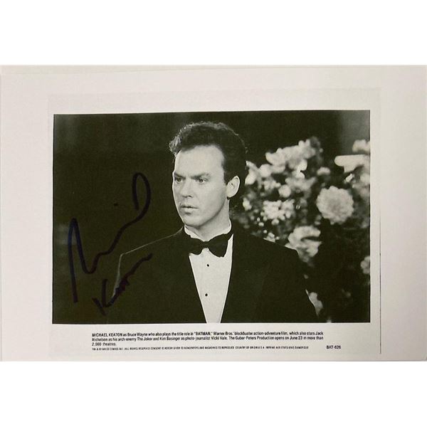 Batman Michael Keaton facsimile signed  movie photo