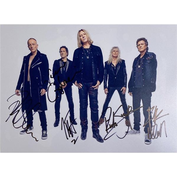 Def Leppard  facsimile band signed photo