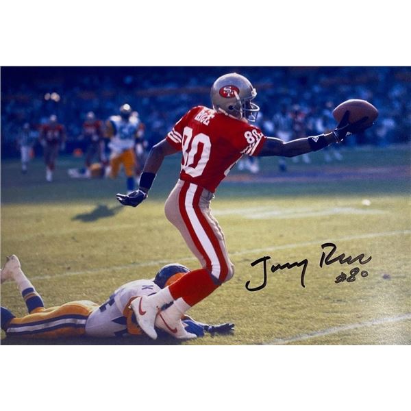 San Franciso 49ers Jerry Rice facsimile signed  photo