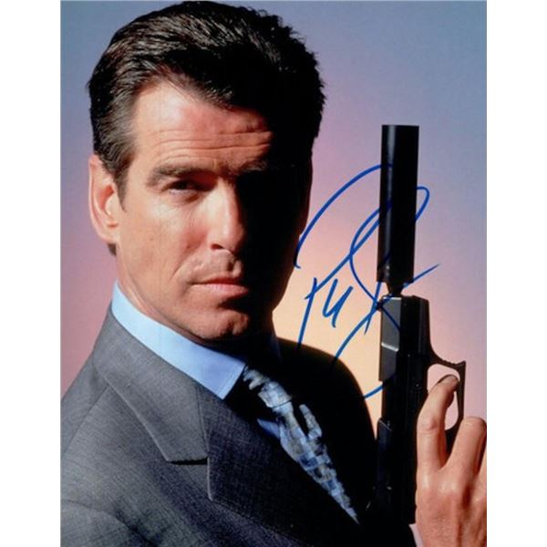 James Bond Pierce Brosnan facsimile signed photo