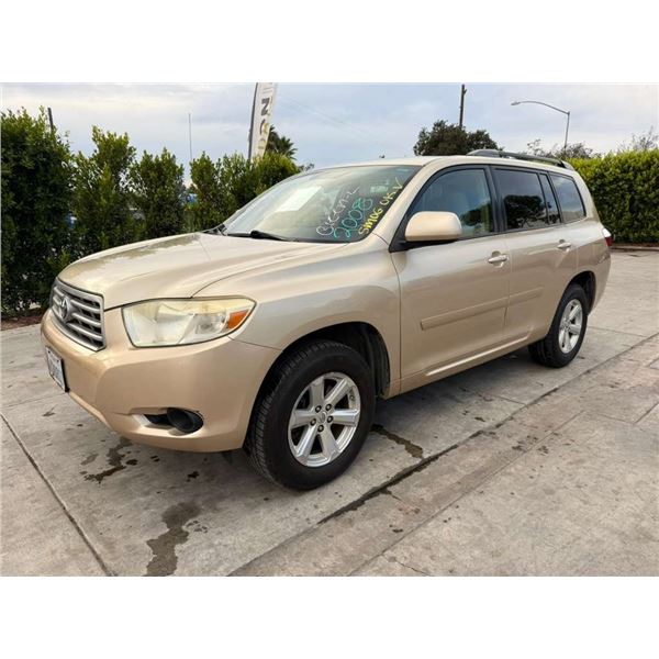 TOYT HIGHLANDER 2008 APP-DUP-T DON SMOG
