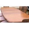 Image 11 : SOLID WOOD TABLE WITH EIGHT (8) CHAIRS AND THREE (3) LEAVES