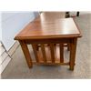 Image 12 : CONTEMPORARY MISSION STYLE COFFEE TABLE AND END TABLE